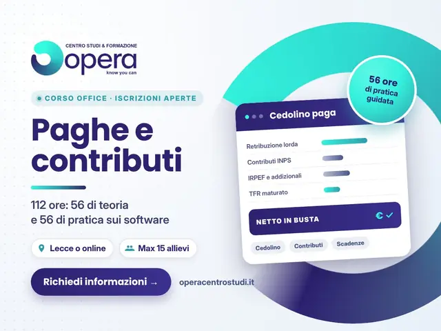 Corso Paghe e contributi di OPERA Centro Studi a Lecce e online